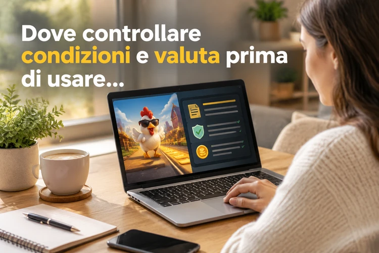Dove controllare condizioni e valuta prima di usare Chicken Road 2