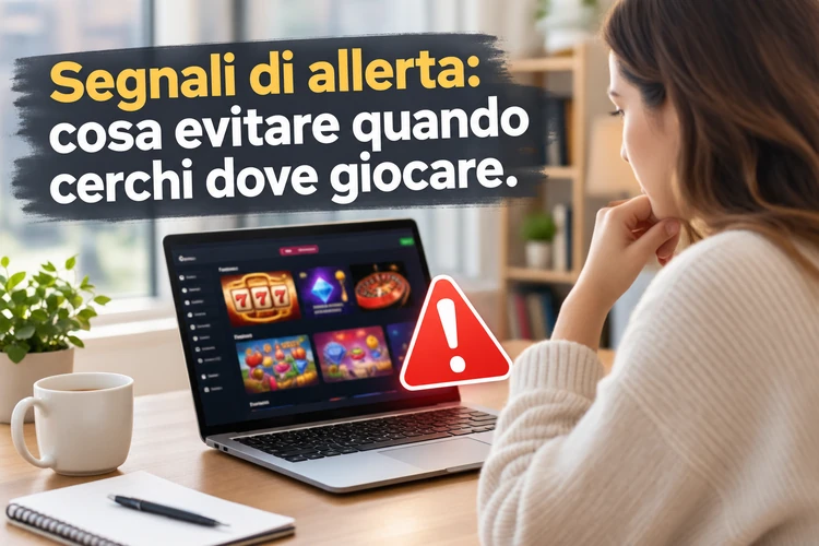 Segnali di allerta: cosa evitare quando cerchi dove giocare