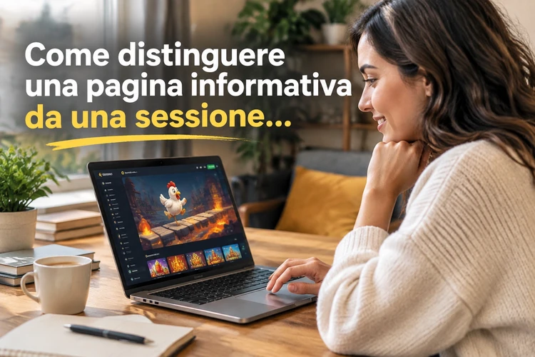Come distinguere una pagina informativa da una sessione effettiva: chicken road it