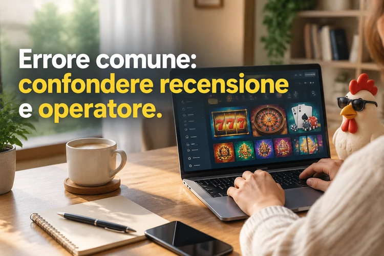 Errore comune: confondere recensione e operatore