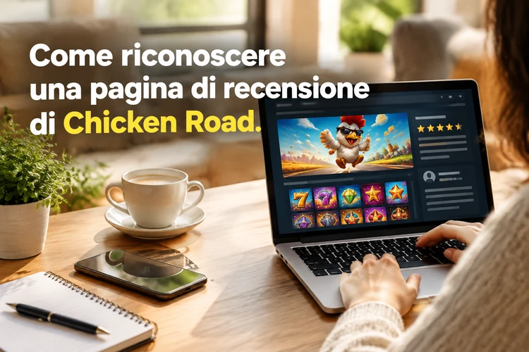 Come riconoscere una pagina di recensione di Chicken Road